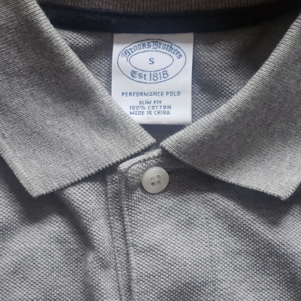 Brooks Brothers Grey Performance Polo - Picture 3 of 3